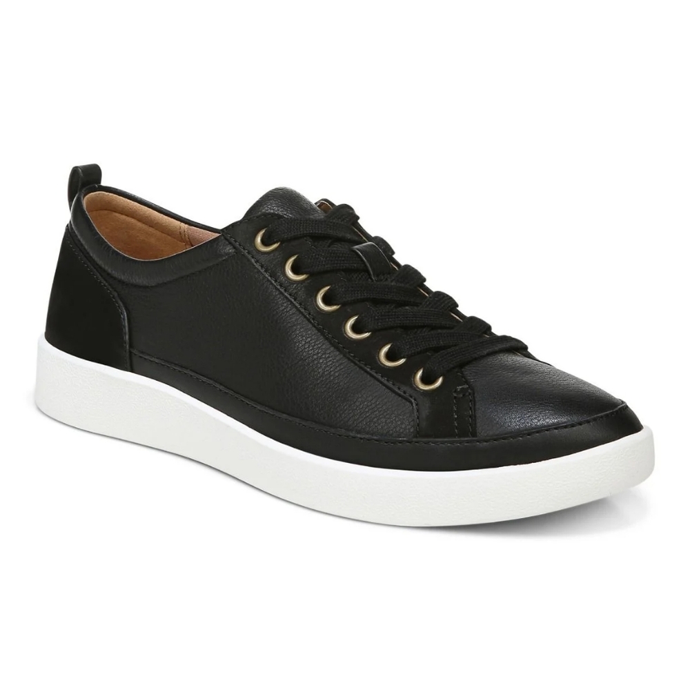 Vionic women's leather black Winnie black sneakers